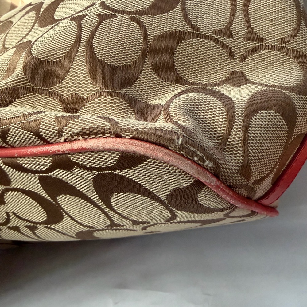 Coach Brown Signature Tote - Picture 4 of 8